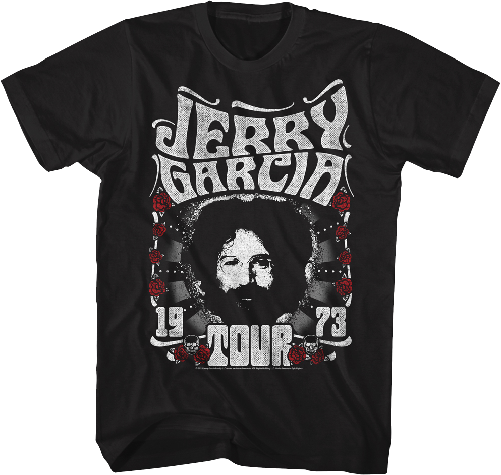 1973 Tour Jerry Garcia T-Shirt