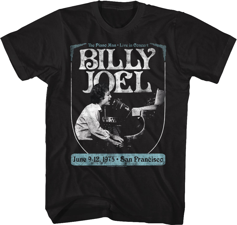 1975 Concert Billy Joel T-Shirt