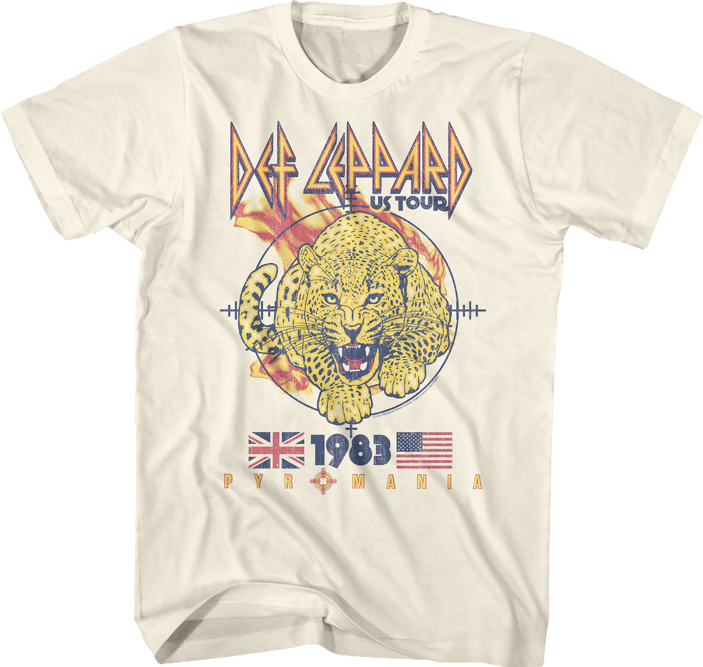 1983 Pyromania Tour Def Leppard T-Shirt