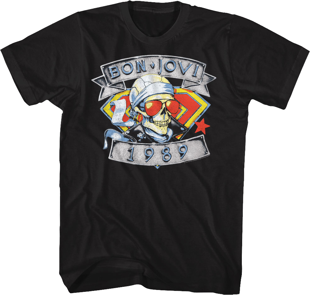 1989 Skull Bon Jovi T-Shirt