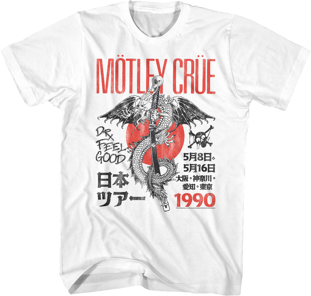 1990 Dr. Feelgood Tour Motley Crue T-Shirt