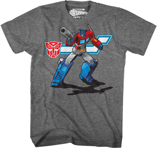 Action Pose Optimus Prime Transformers T-Shirt