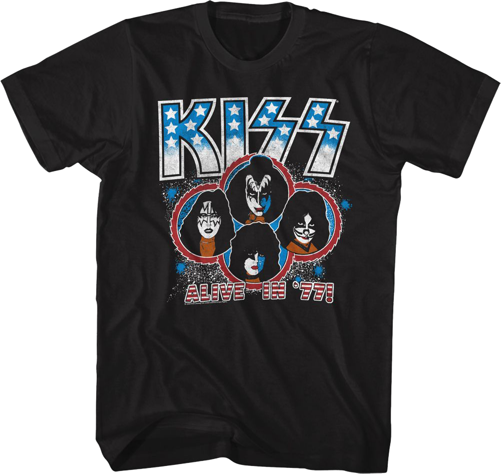 Alive In '77 KISS T-Shirt