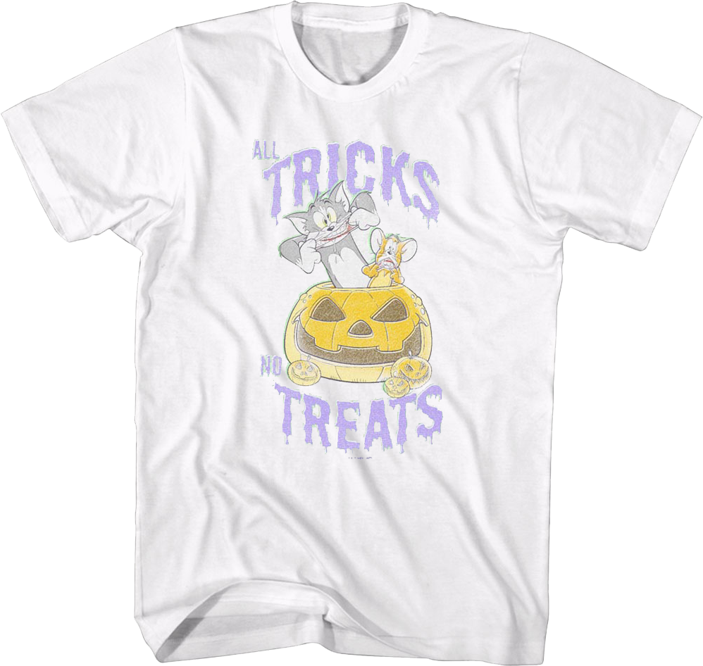 All Tricks No Treats Tom and Jerry T-Shirt