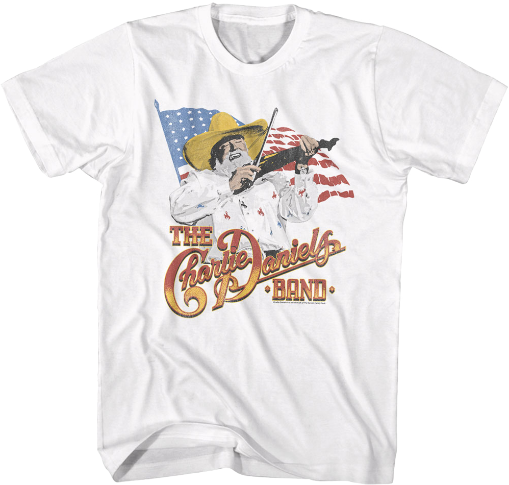 American Flag Charlie Daniels Band T-Shirt