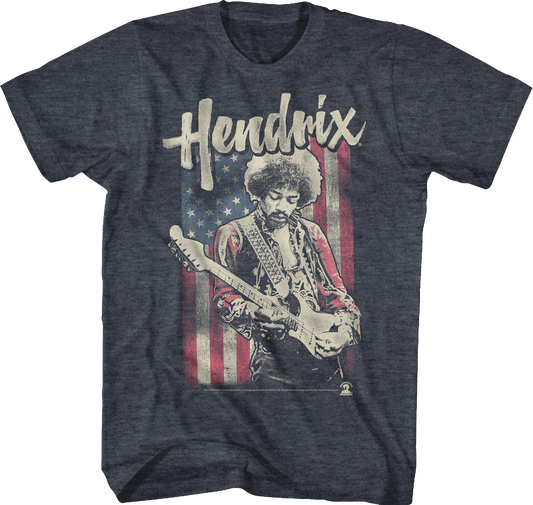 American Flag Jimi Hendrix T-Shirt