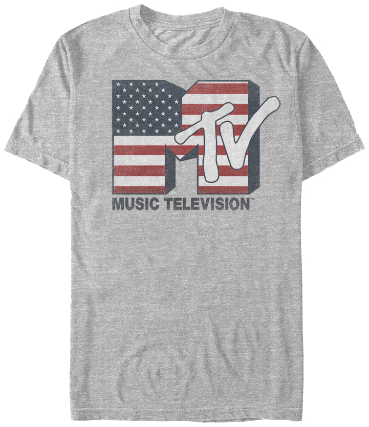 American Flag Logo MTV Shirt