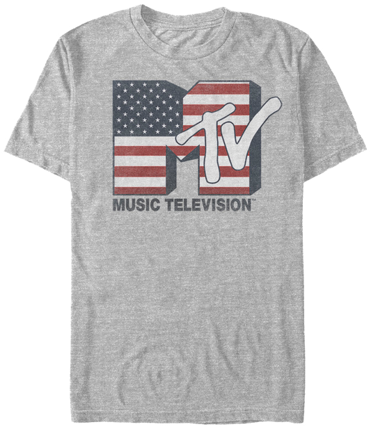 American Flag Logo MTV Shirt