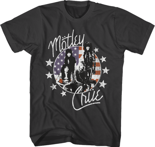 Star And Stripes Motley Crue T-Shirt