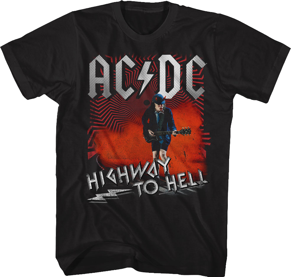 Angus Young Highway To Hell ACDC T-Shirt