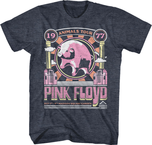 Animals Tour 1977 Poster Pink Floyd T-Shirt