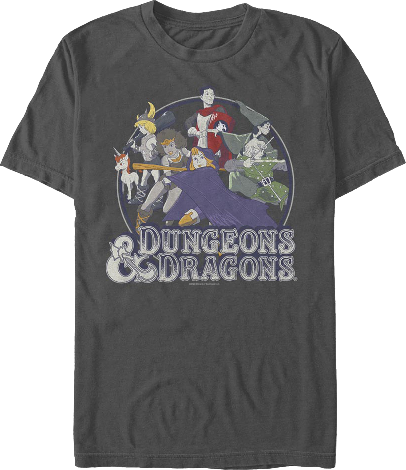 Animated Group Picture Dungeons & Dragons T-Shirt