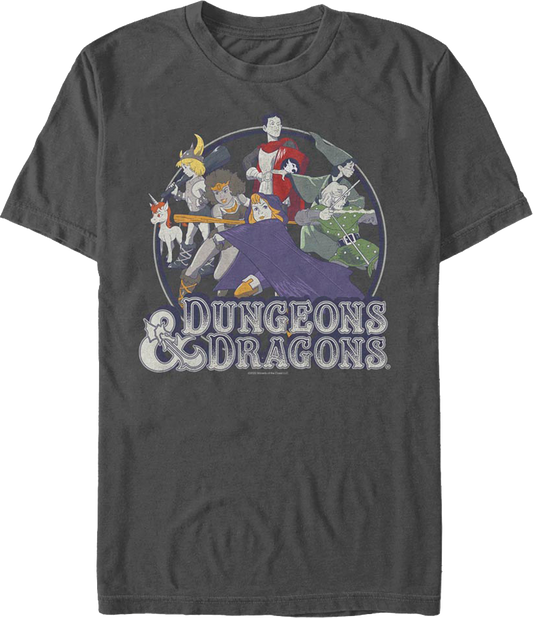 Animated Group Picture Dungeons & Dragons T-Shirt