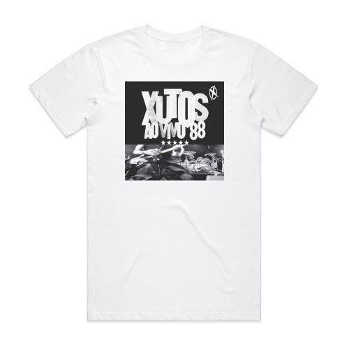 Xutos and Pontapes Ao Vivo 1 Album Cover T-Shirt White