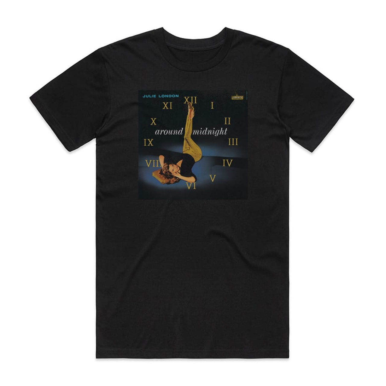 Julie London Around Midnight T-Shirt Black