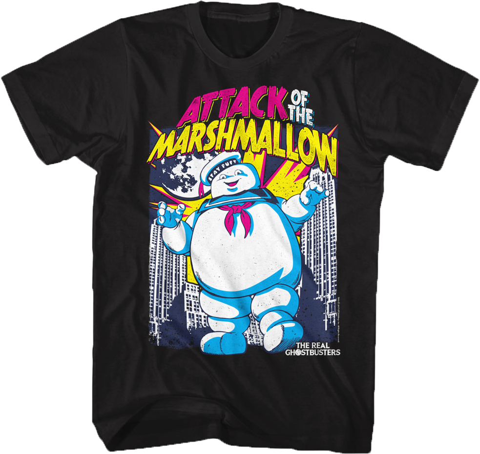 Attack of the Marshmallow Real Ghostbusters T-Shirt