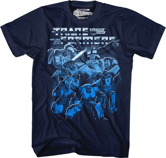 Autobots Blue Collage Transformers T-Shirt