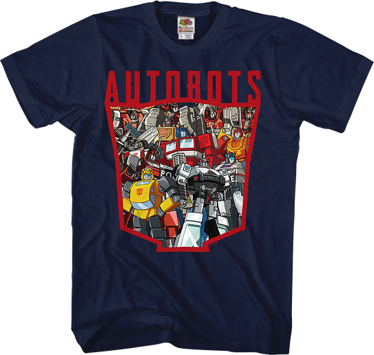 Autobots Logo Collage Transformers T-Shirt