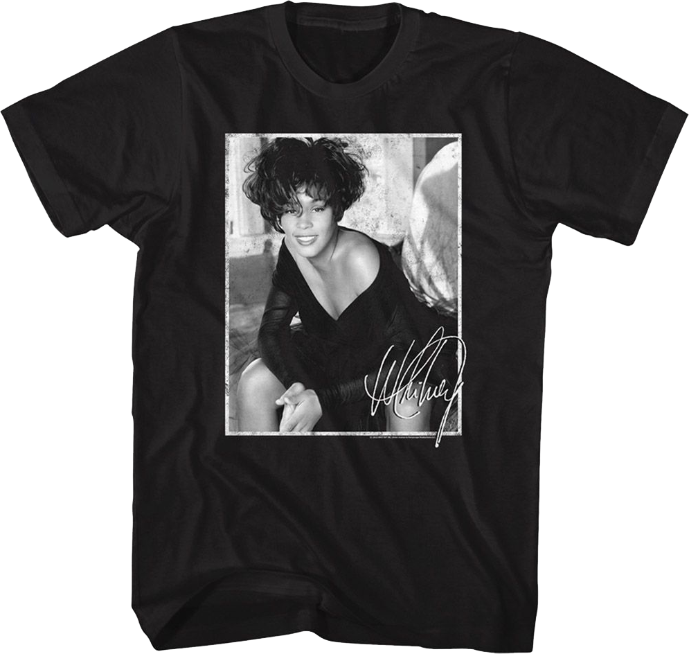 Autograph Whitney Houston T-Shirt