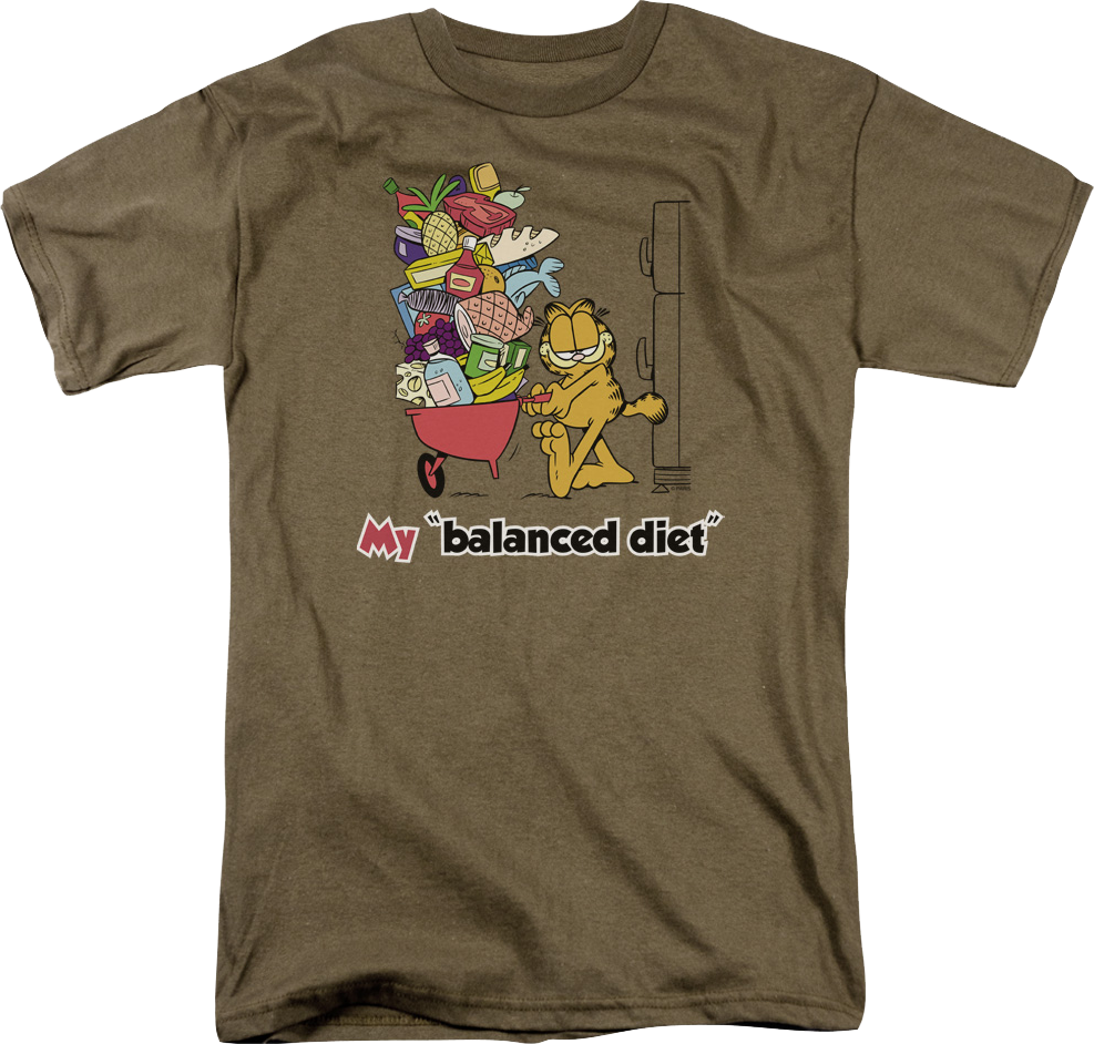 Balanced Diet Garfield T-Shirt