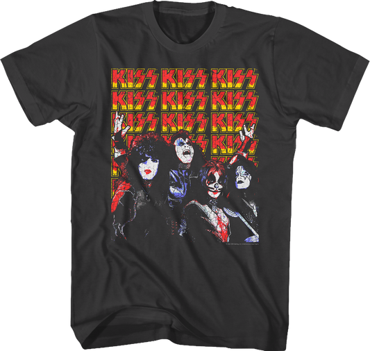 Band Members And Logos KISS T-Shirt