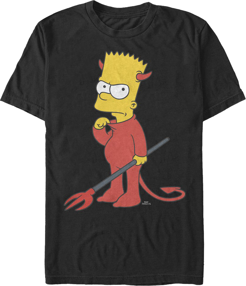 Bart's Devil Costume The Simpsons T-Shirt