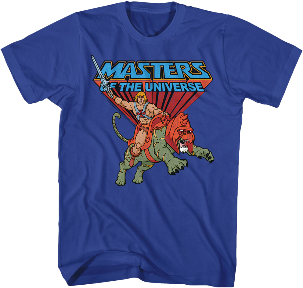 Battle Cat and He-Man Masters of the Universe T-Shirt