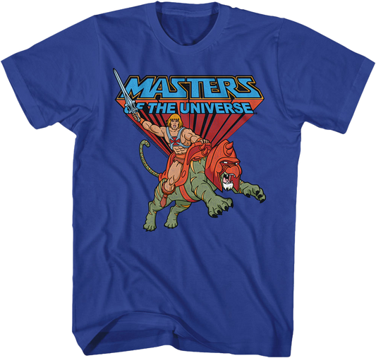 Battle Cat and He-Man Masters of the Universe T-Shirt