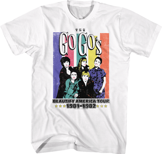 Beautify America Tour Go-Go's T-Shirt