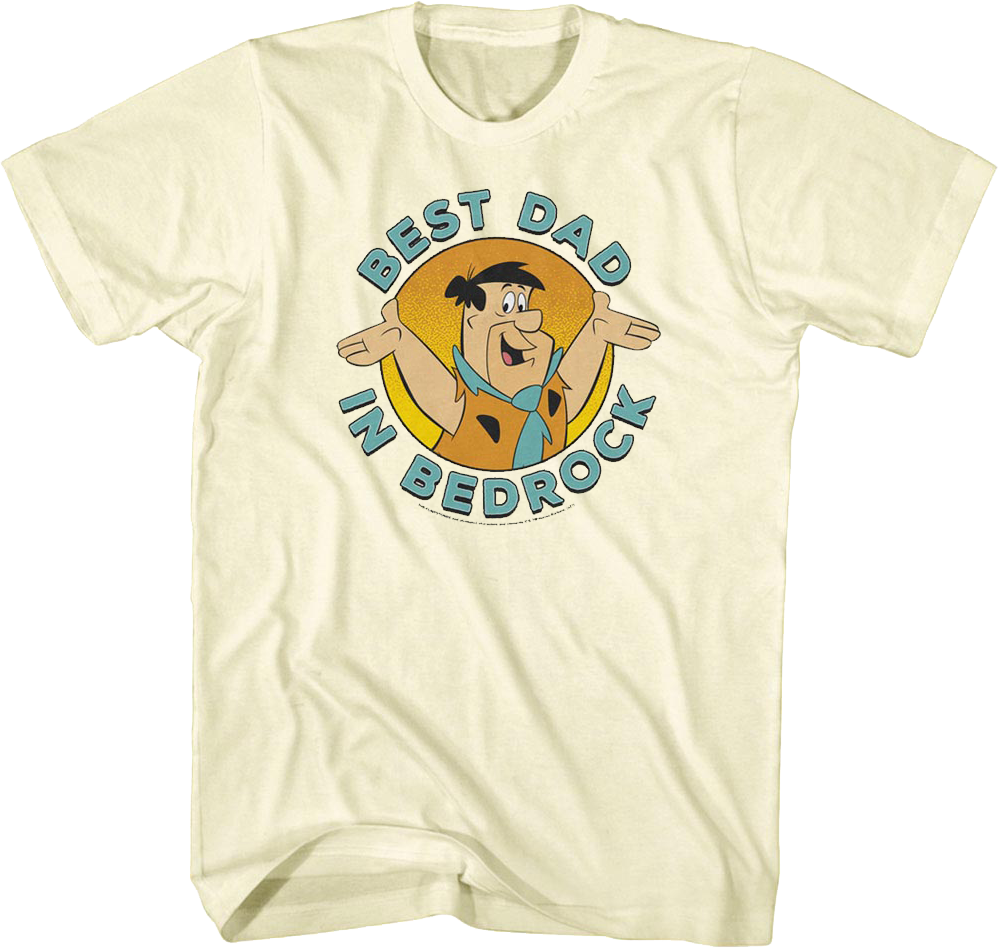 Best Dad In Bedrock Flintstones T-Shirt