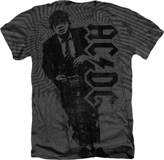 Big Print Angus Young ACDC T-Shirt