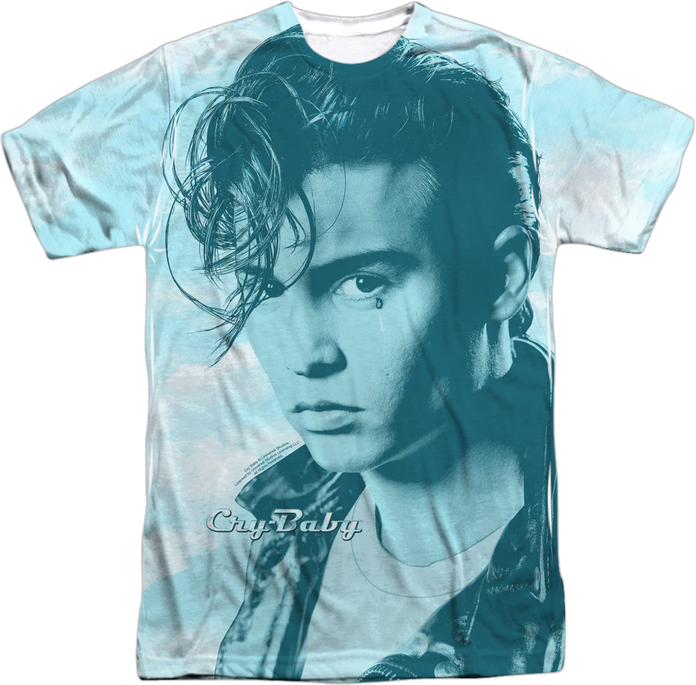 Big Print Cry-Baby T-Shirt