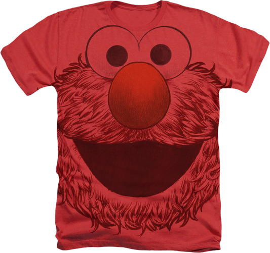 Big Print Elmo Sesame Street T-Shirt