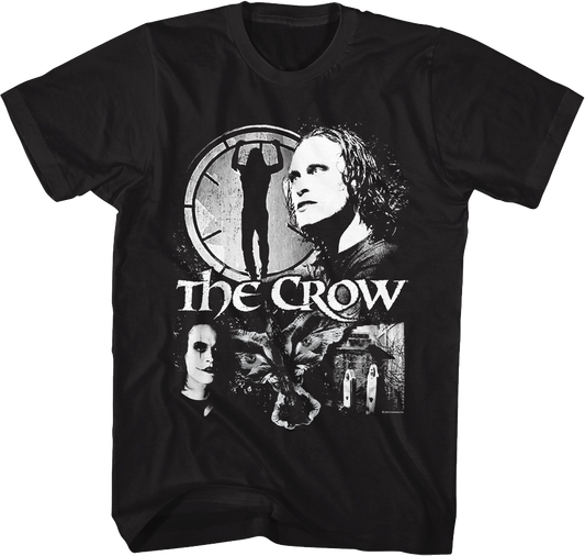 Black And White Collage The Crow T-Shirt