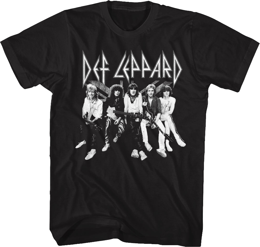 Black and White Def Leppard T-Shirt