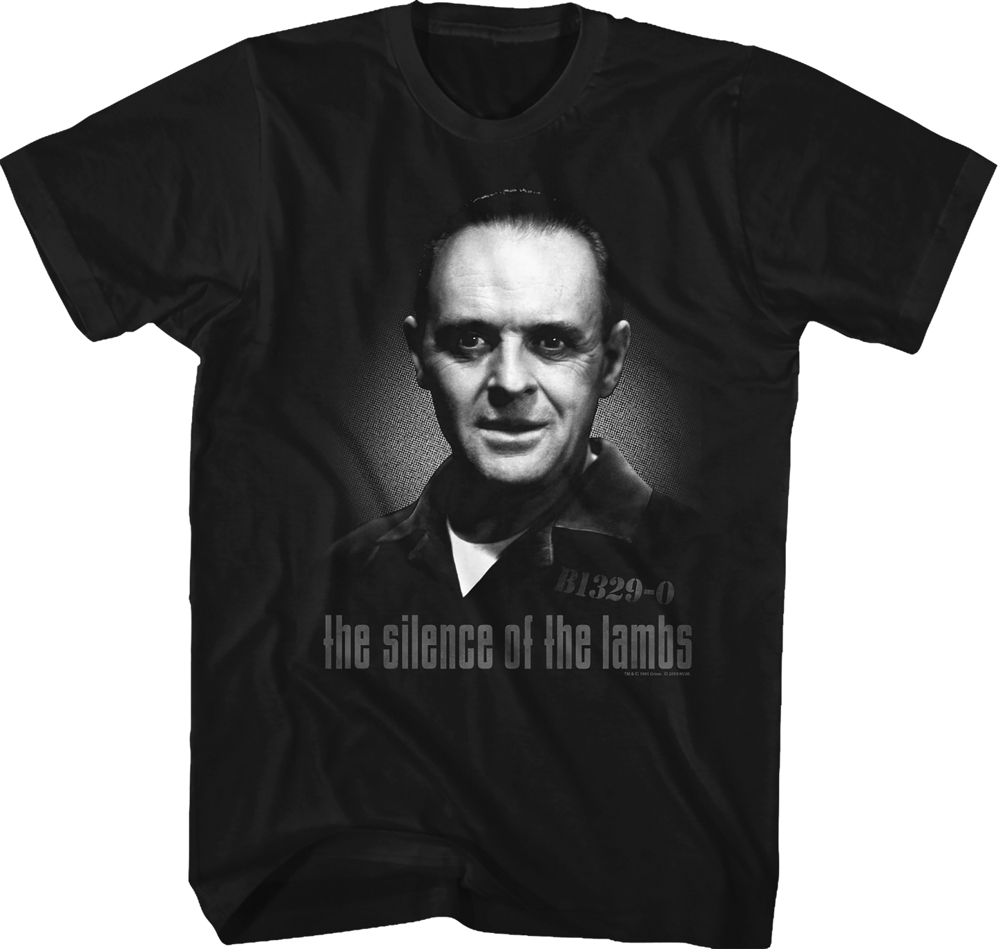 Black And White Hannibal Lecter Silence Of The Lambs T-Shirt