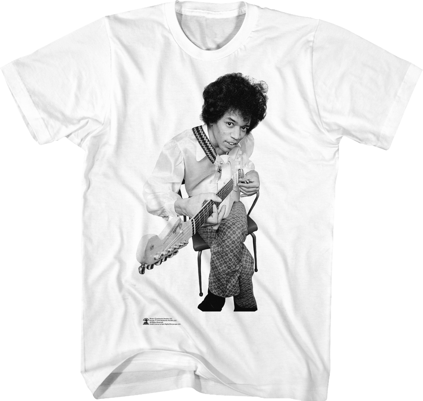 Black and White Jimi Hendrix T-Shirt