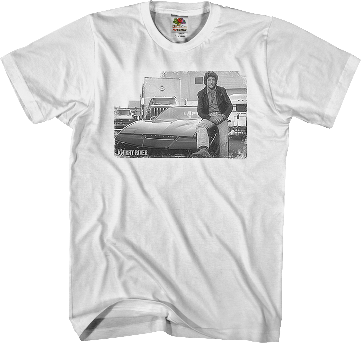 Black and White Knight Rider T-Shirt