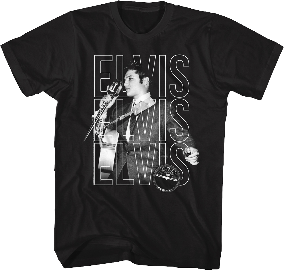 Black And White Photo Elvis Presley T-Shirt