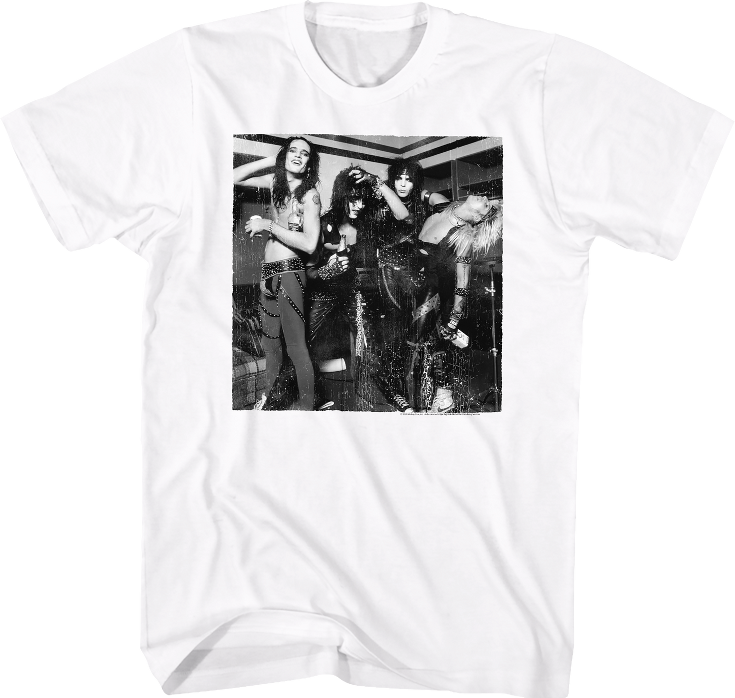 Black and White Photo Motley Crue T-Shirt