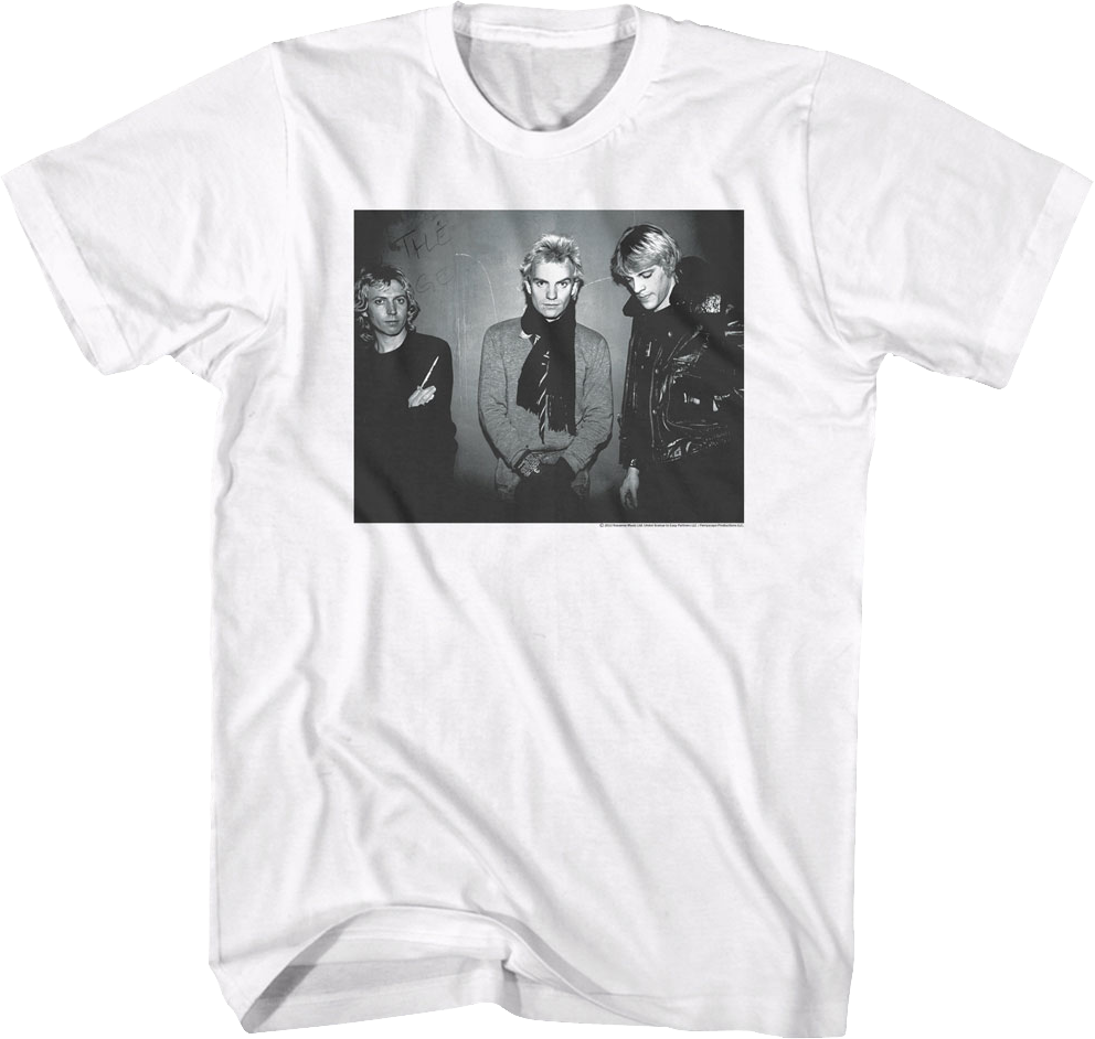 Black And White Photo The Police T-Shirt