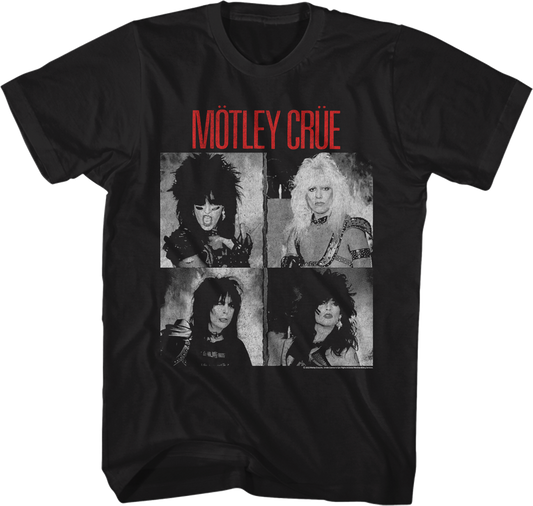 Black And White Photos Motley Crue T-Shirt