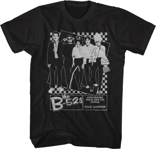 Black And White Rock Lobster B-52's T-Shirt