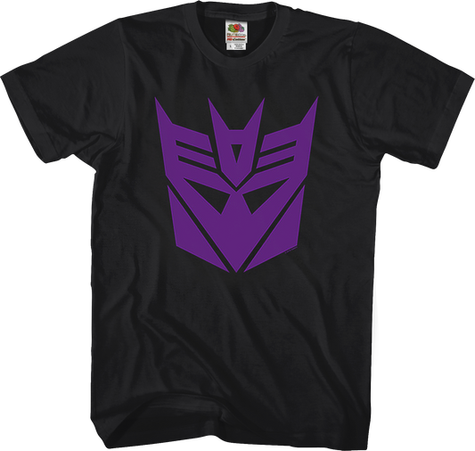 Black Decepticon Logo Transformers T-Shirt