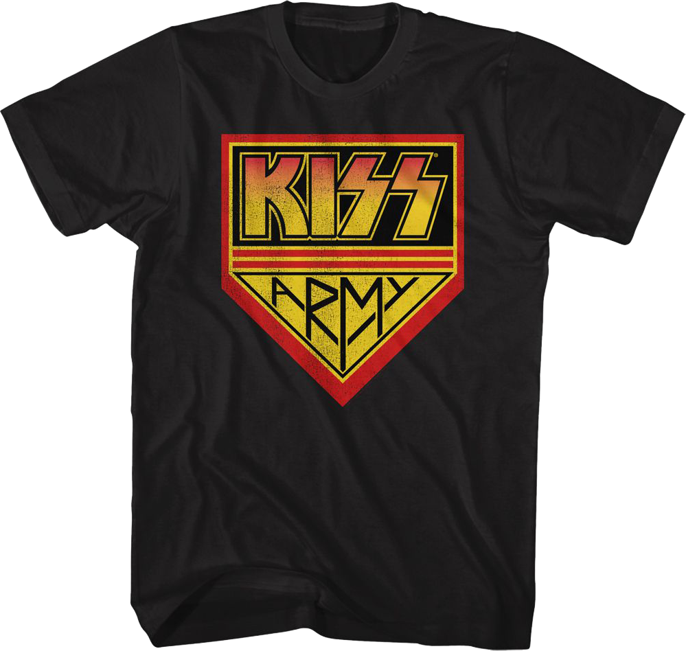 Black KISS Army T-Shirt