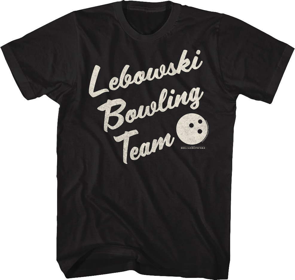 Black Lebowski Bowling Team T-Shirt