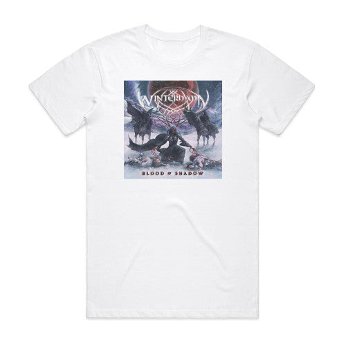 Winterhymn Blood Shadow Album Cover T-Shirt White