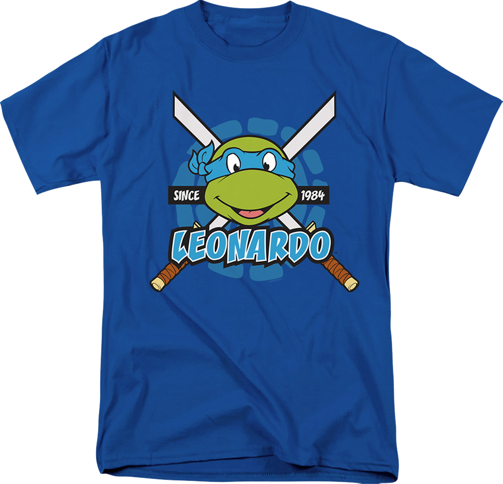 Blue Leonardo Since 1984 Teenage Mutant Ninja Turtles T-Shirt