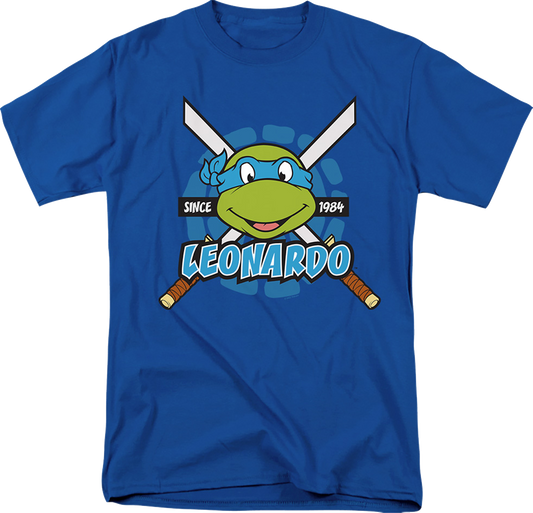 Blue Leonardo Since 1984 Teenage Mutant Ninja Turtles T-Shirt