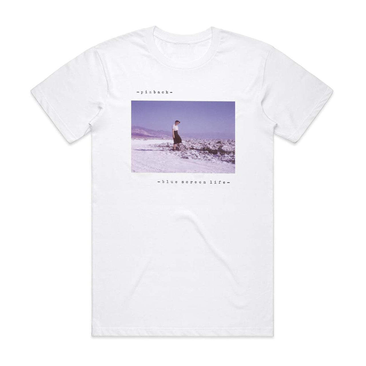 Pinback Blue Screen Life T-Shirt White